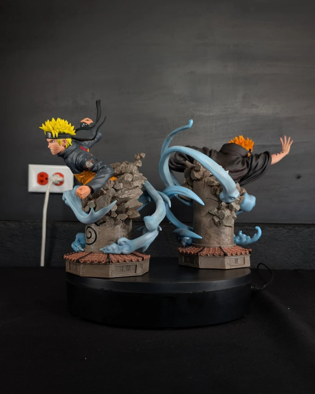 Stock Resina Naruto vs Pain Figura Naruto Figurama (Licencia) Estudio