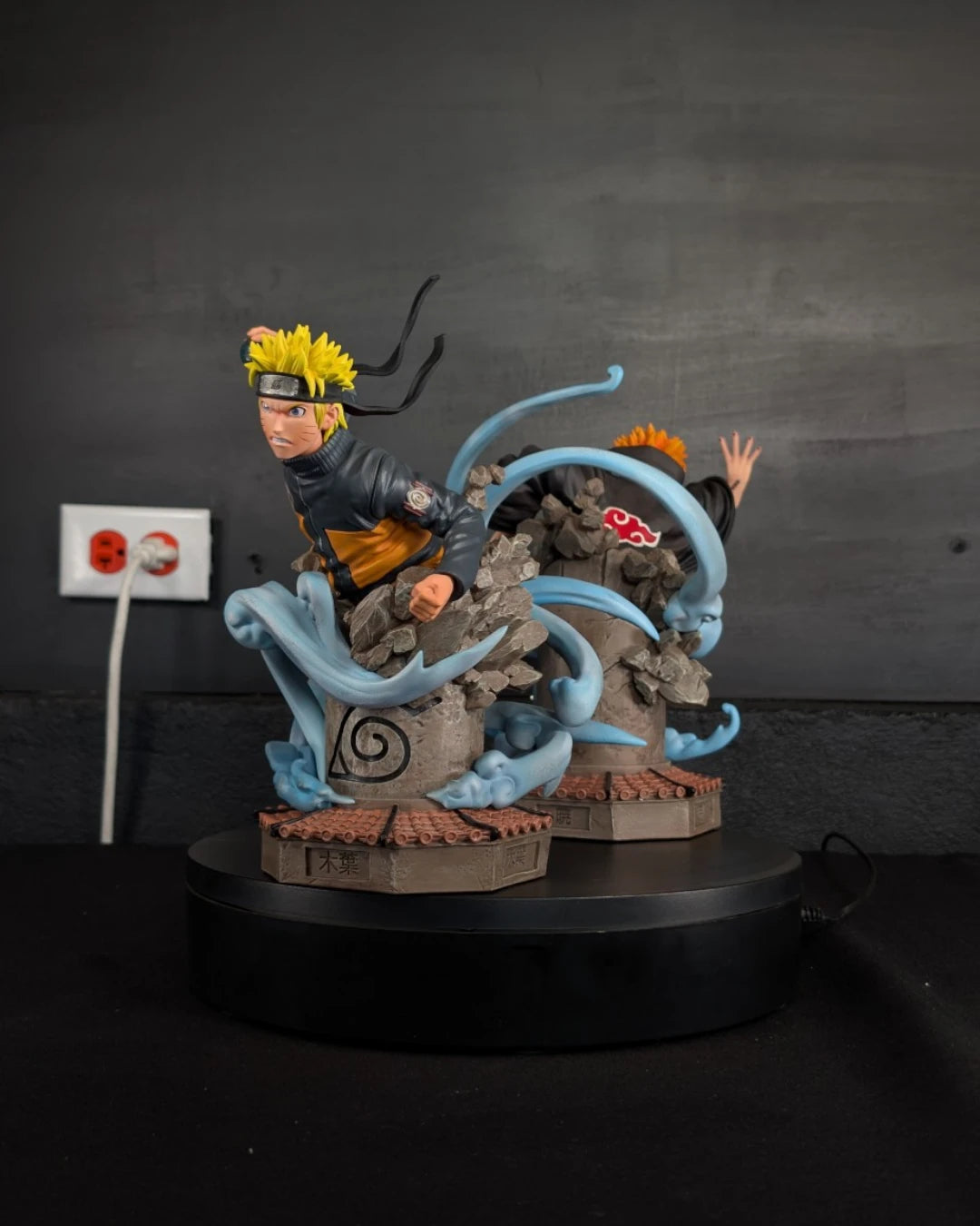 Stock Resina Naruto vs Pain Figura Naruto Figurama (Licencia) Estudio