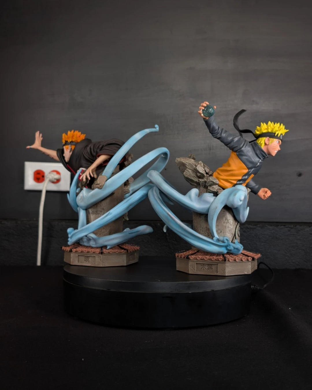Stock Resina Naruto vs Pain Figura Naruto Figurama (Licencia) Estudio