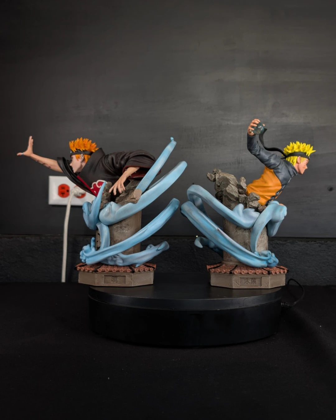 Stock Resina Naruto vs Pain Figura Naruto Figurama (Licencia) Estudio