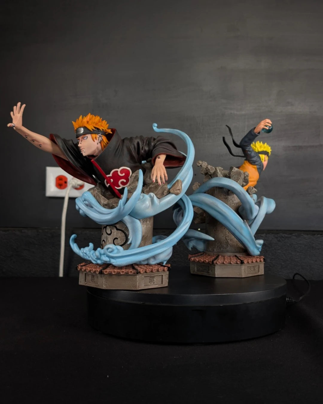Stock Resina Naruto vs Pain Figura Naruto Figurama (Licencia) Estudio