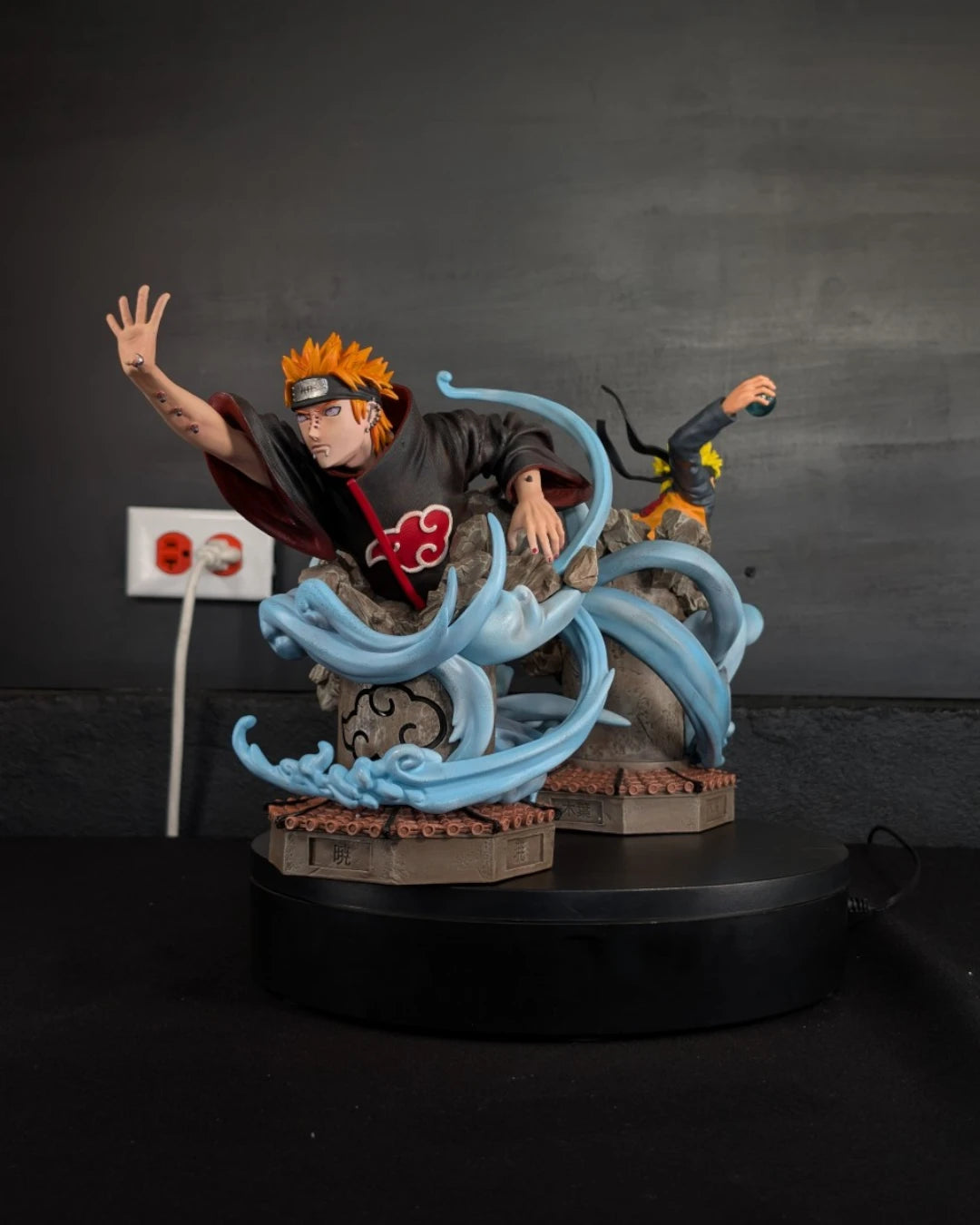 Stock Resina Naruto vs Pain Figura Naruto Figurama (Licencia) Estudio