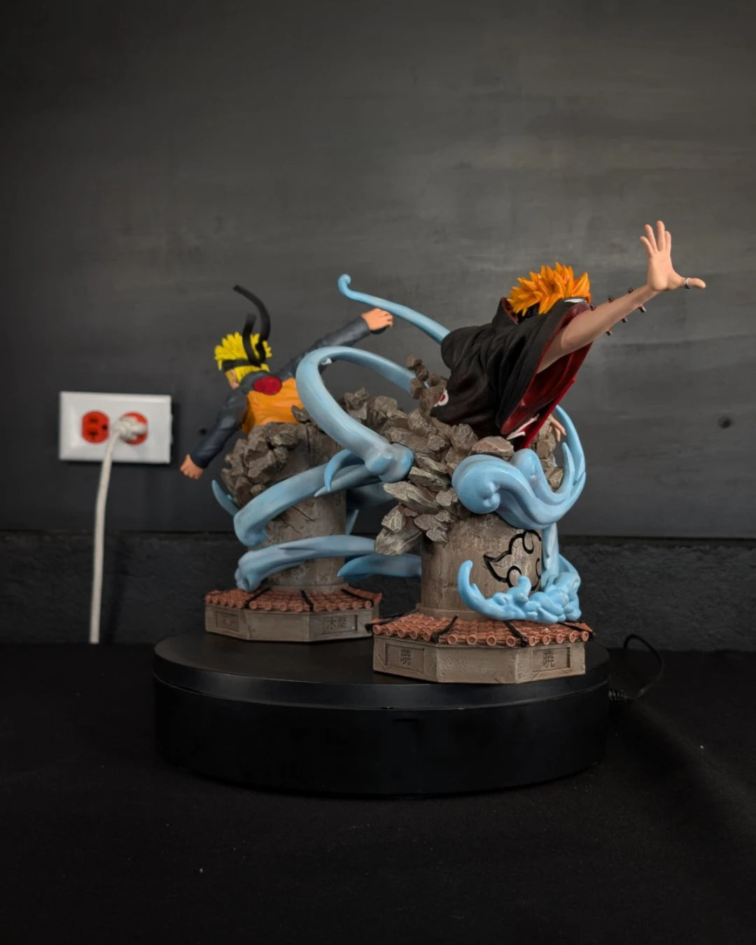 Stock Resina Naruto vs Pain Figura Naruto Figurama (Licencia) Estudio