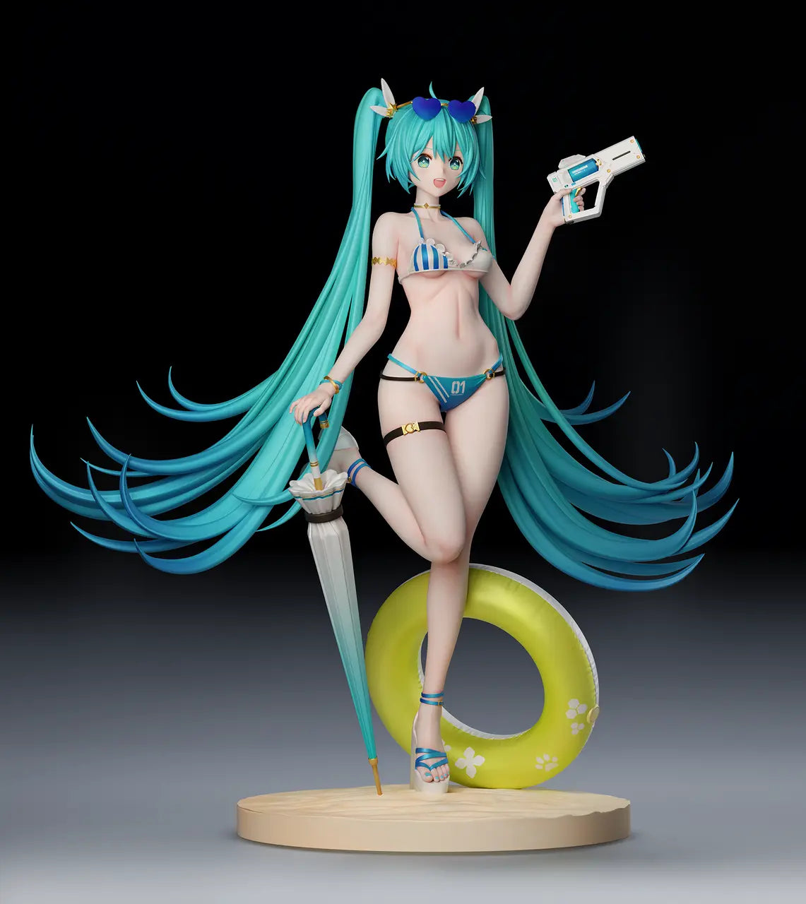 Preventa Resina Hatsune Miku Figura Vocaloid Kiki Estudio